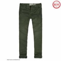 heren abercrombie fitch lang cargo broek olijfgroen Original Store zuv56990